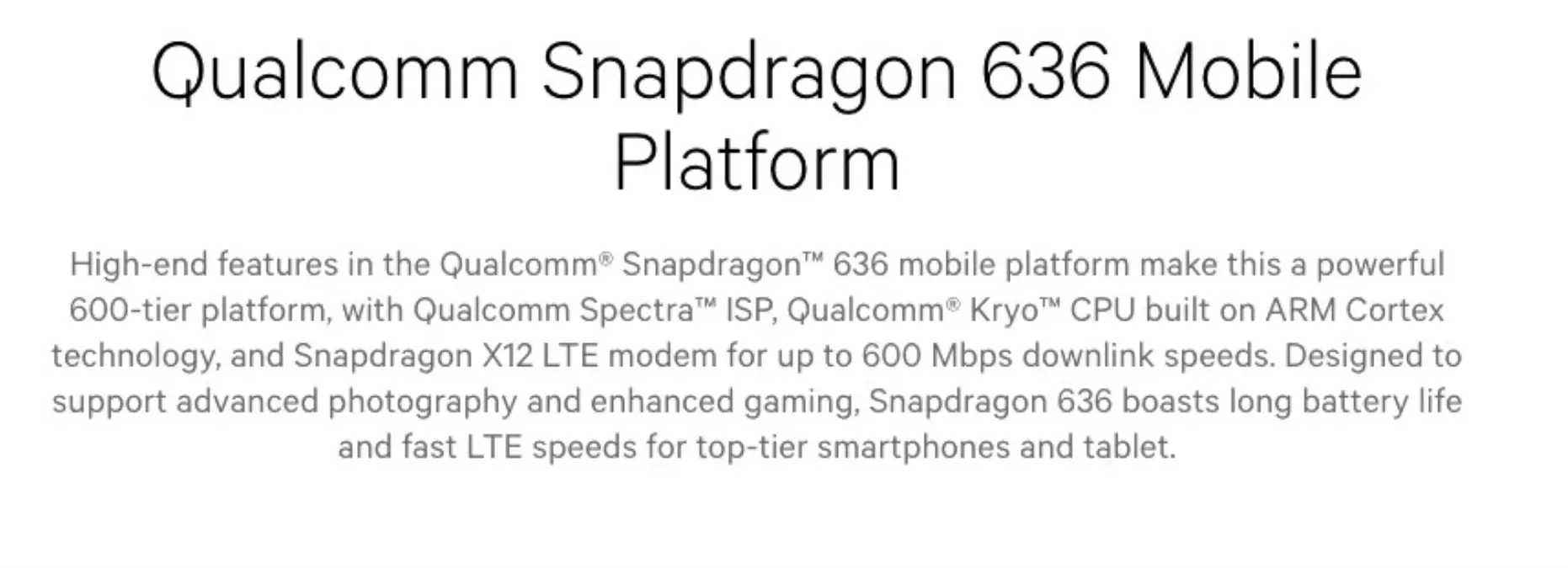 Snapdragon 636, Orta Sınıf Telefonlara Ultra Geniş Ekran Getiriyor