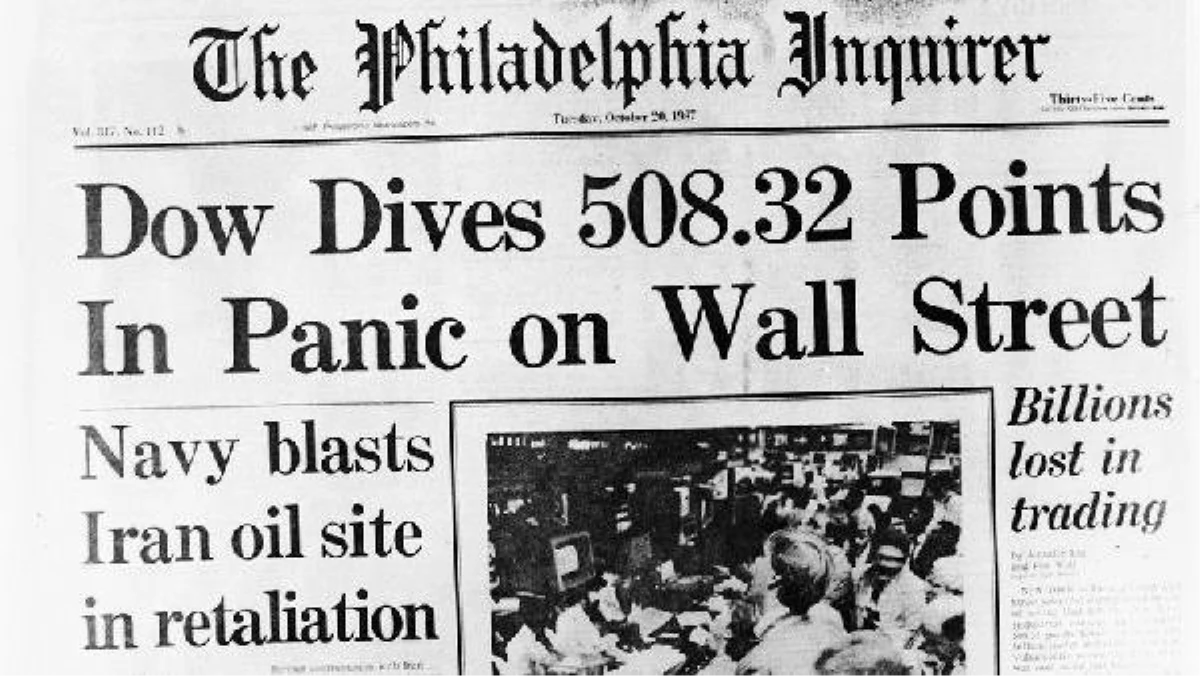 Wall Street 30 Yıl Önce Bugün "Kara Pazartesi"Yi Yaşadı
