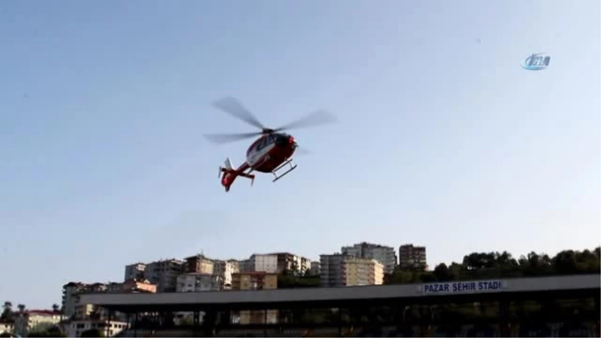 Ambulans Helikopter Minik Irmak İçin Rize\'den Samsun\'a Havalandı