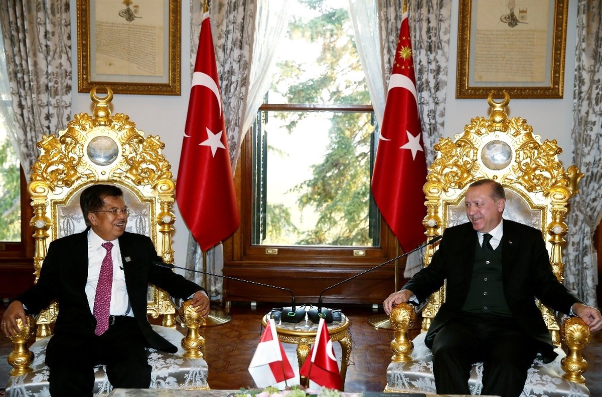 Cumhurbaşkanı Erdoğan, Endonezya Cumhurbaşkanı Yardımcısı Kalla\'yı Kabul Etti