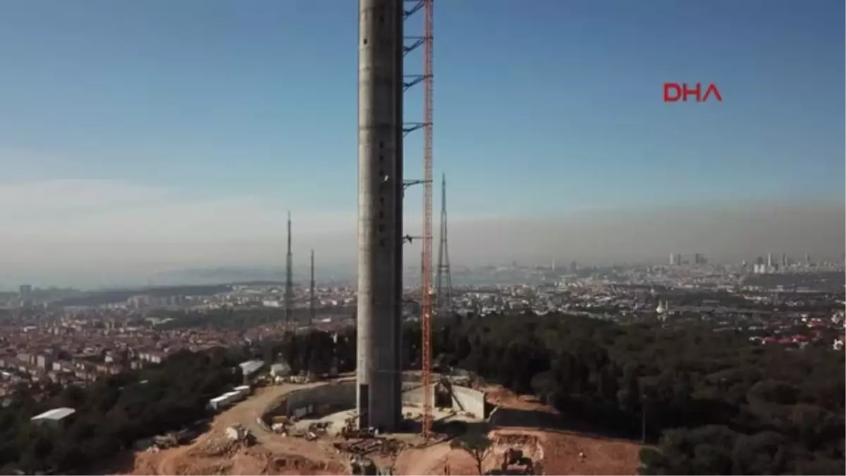 Çamlıca Kulesinin Çelik Bölümü Yükselmeye Başladı