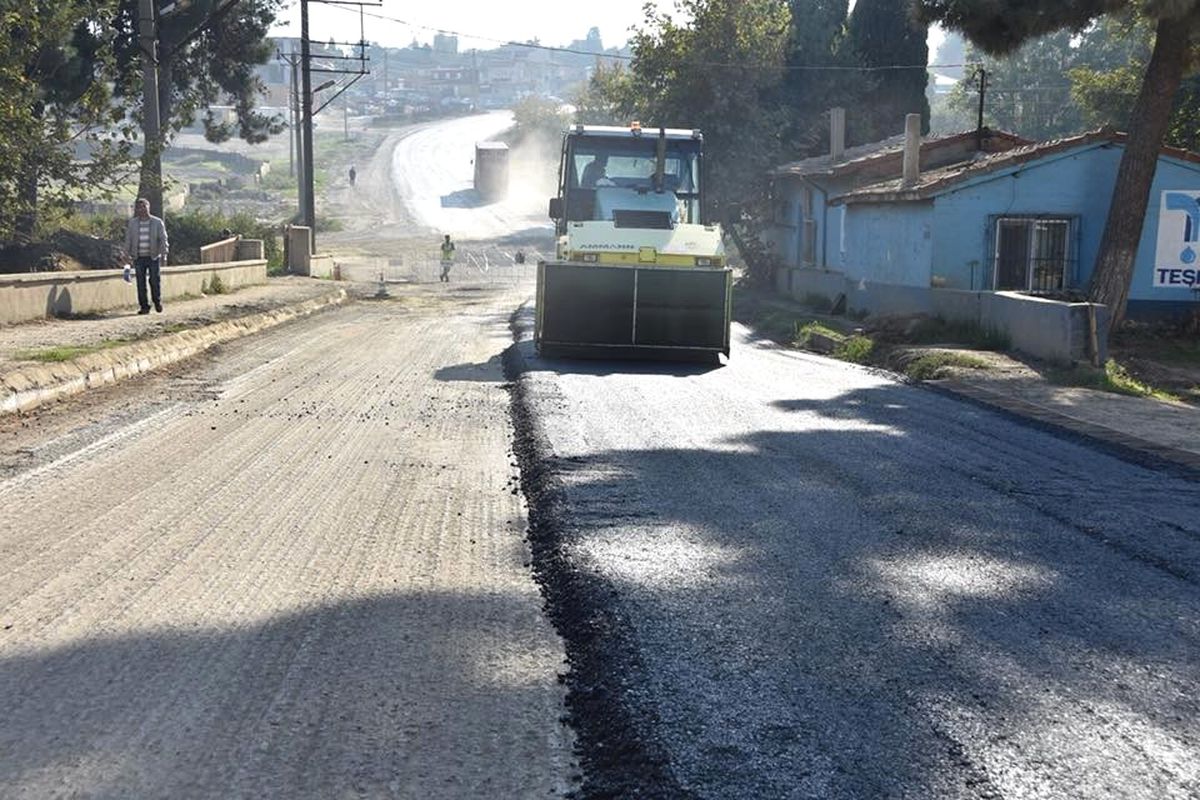 Tekirdağ\'da Yol Yapım Çalışmaları