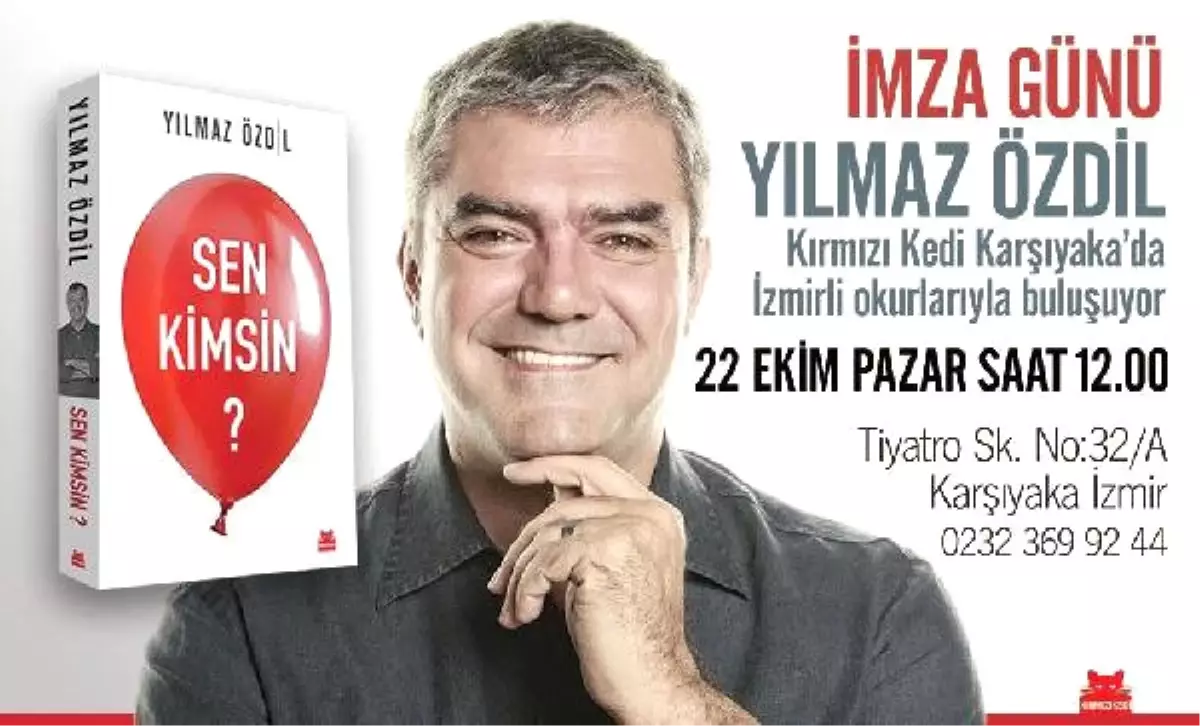 Yılmaz Özdil, Kırmızı Kedi Karşıyaka\'da Okurlarıyla Buluşuyor