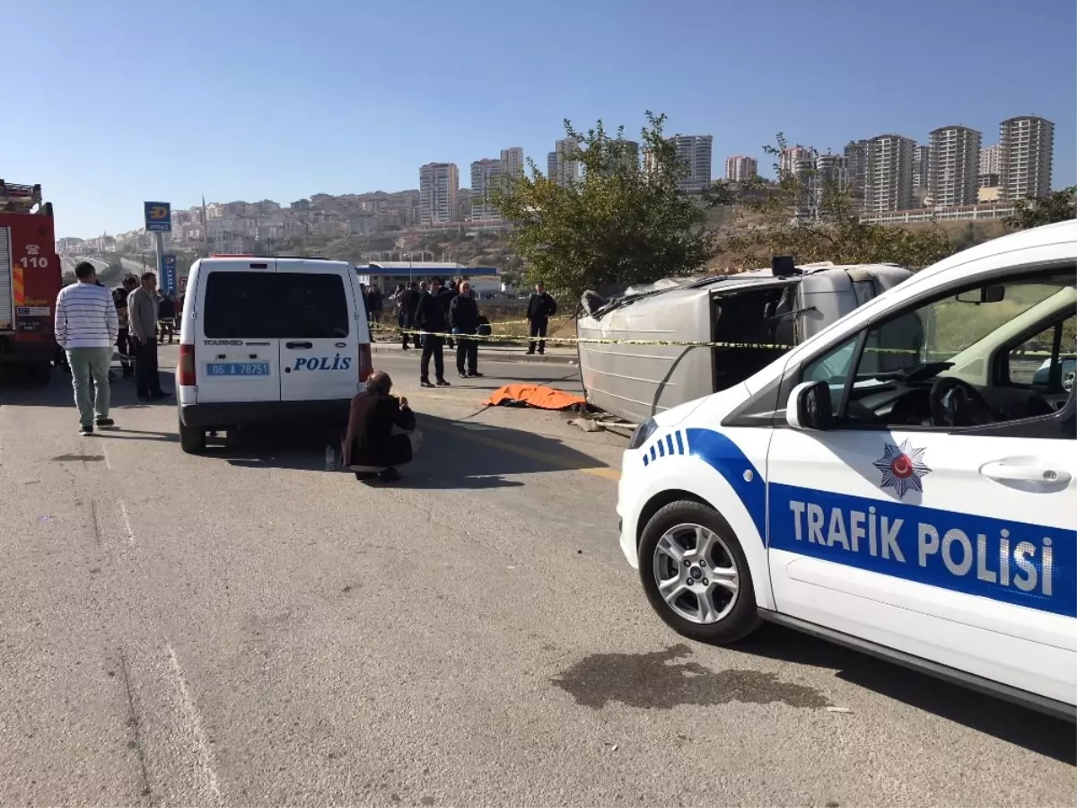 Başkentte Trafik Kazası: 1 Ölü, 2 Yaralı