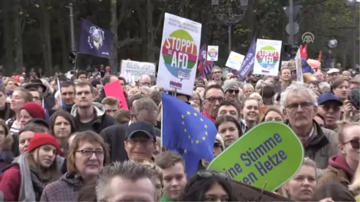 Berlin\'de Afd Protestosu