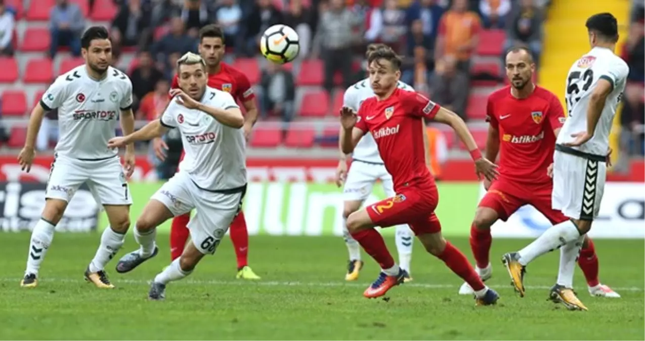 Sahasında Konyaspor\'u Ağırlayan Kayserispor, Rakibini 2-1 Mağlup Etti