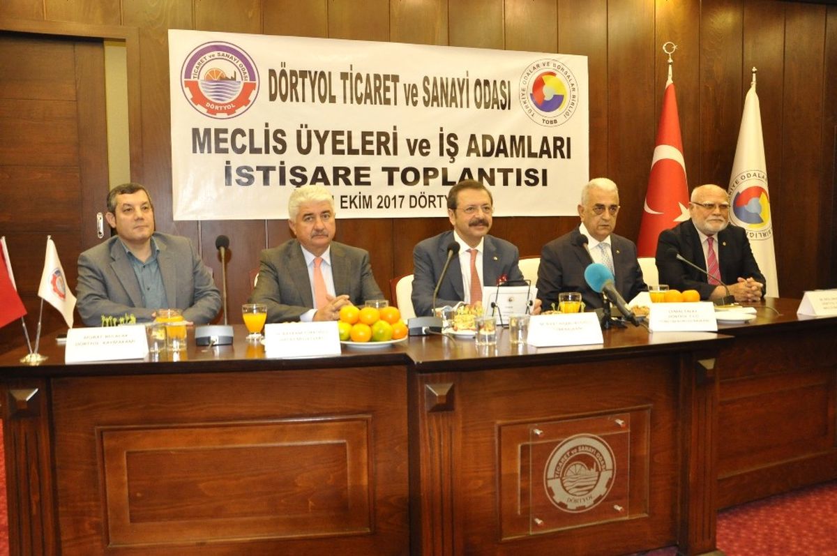 TOBB Başkanı Hisarcıklıoğlu Dörtyol ve Erzin İlçelerini Ziyaret Etti