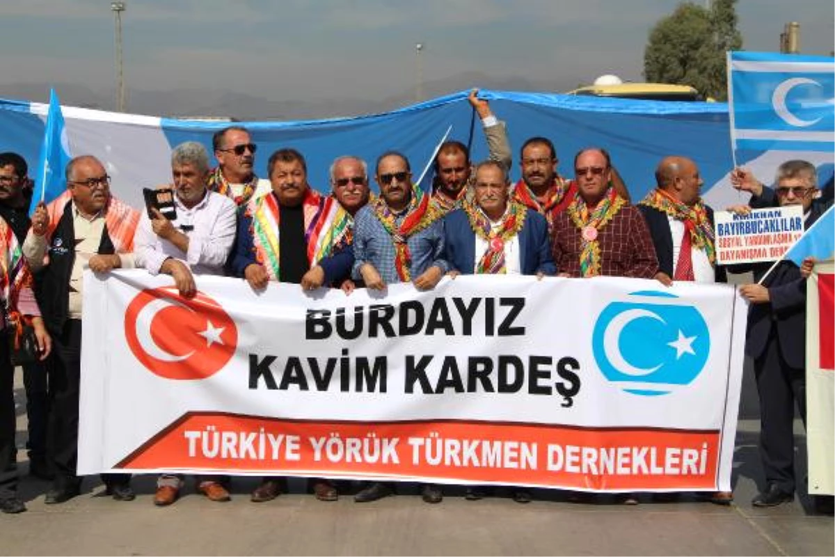 Türkmenler Habur\'da Kerkük İçin Eylem Yaptı