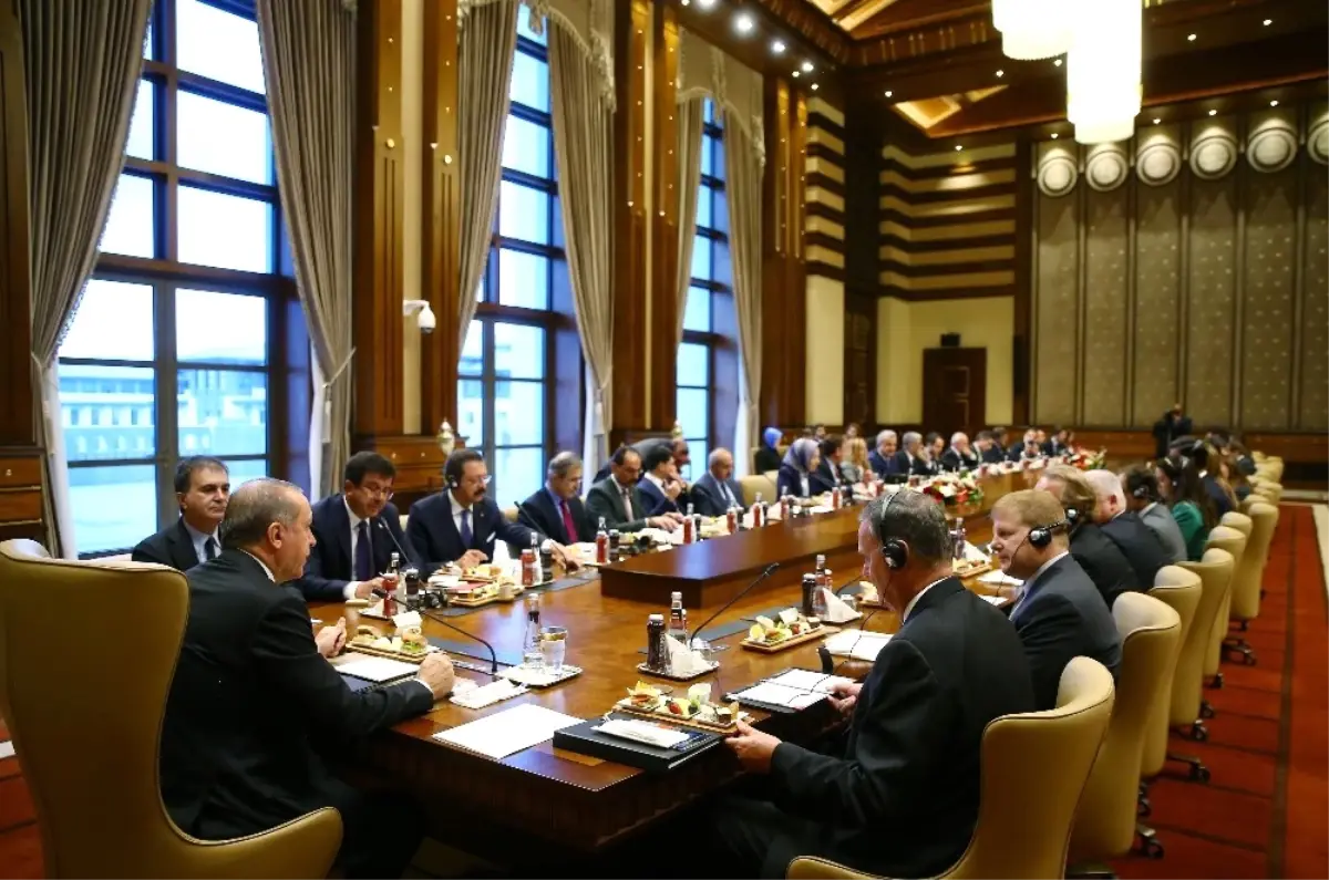 Cumhurbaşkanı Erdoğan, Amerikan Türk Konseyi ve ABD Ticaret Odası Heyetini Kabul Etti