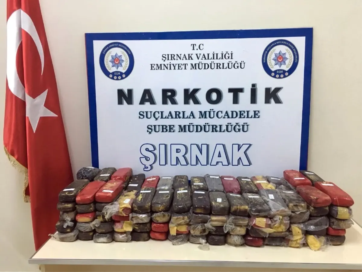 Şırnak\'ta 66 Kilo Eroin Ele Geçirildi