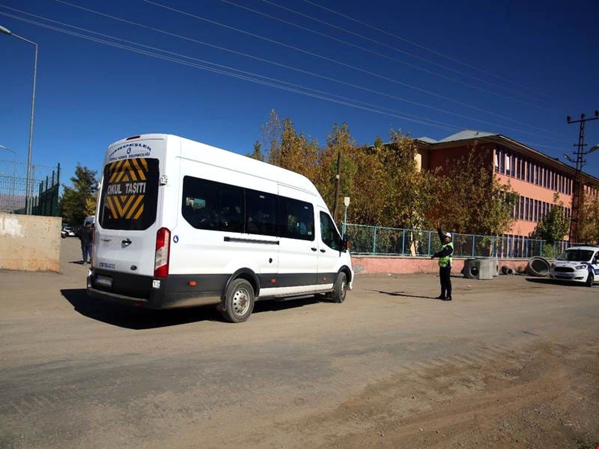Muş\'ta Okul Servislerine Denetim