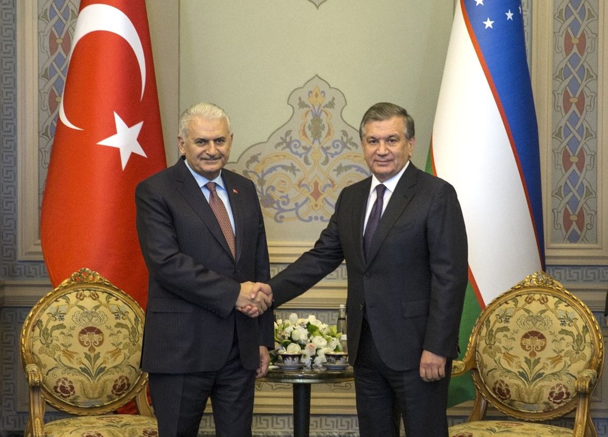Başbakan Binali Yıldırım, Özbekistan Cumhurbaşkanı Mirziyoyev\'le Görüştü