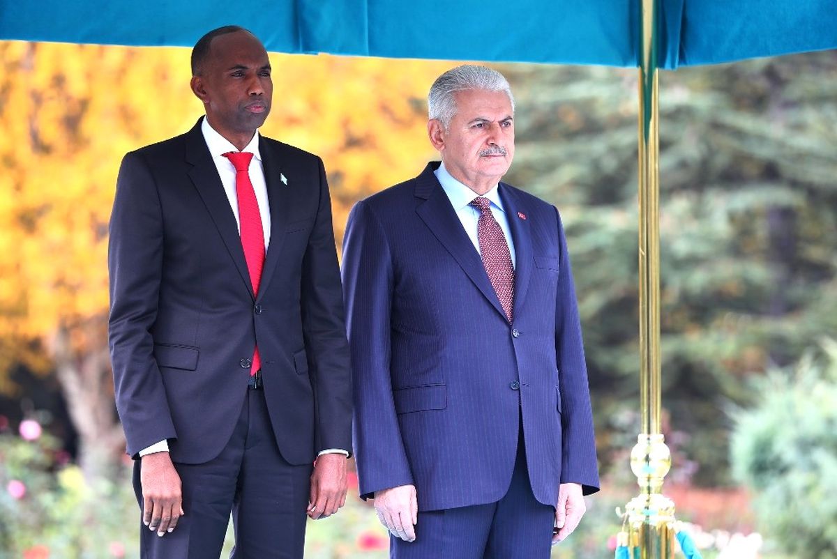 Başbakan Yıldırım, Somali Başbakanı Kayre\'yi Resmi Törenle Karşıladı