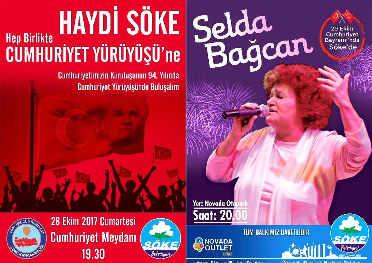 Söke\'de Selda Bağcan Cumhuriyet Konseri Verecek