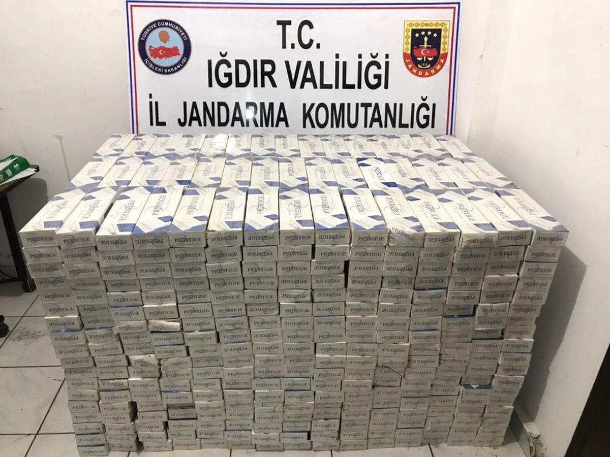 Iğdır\'da 3 Bin 581 Paket Kaçak Sigara Ele Geçirildi