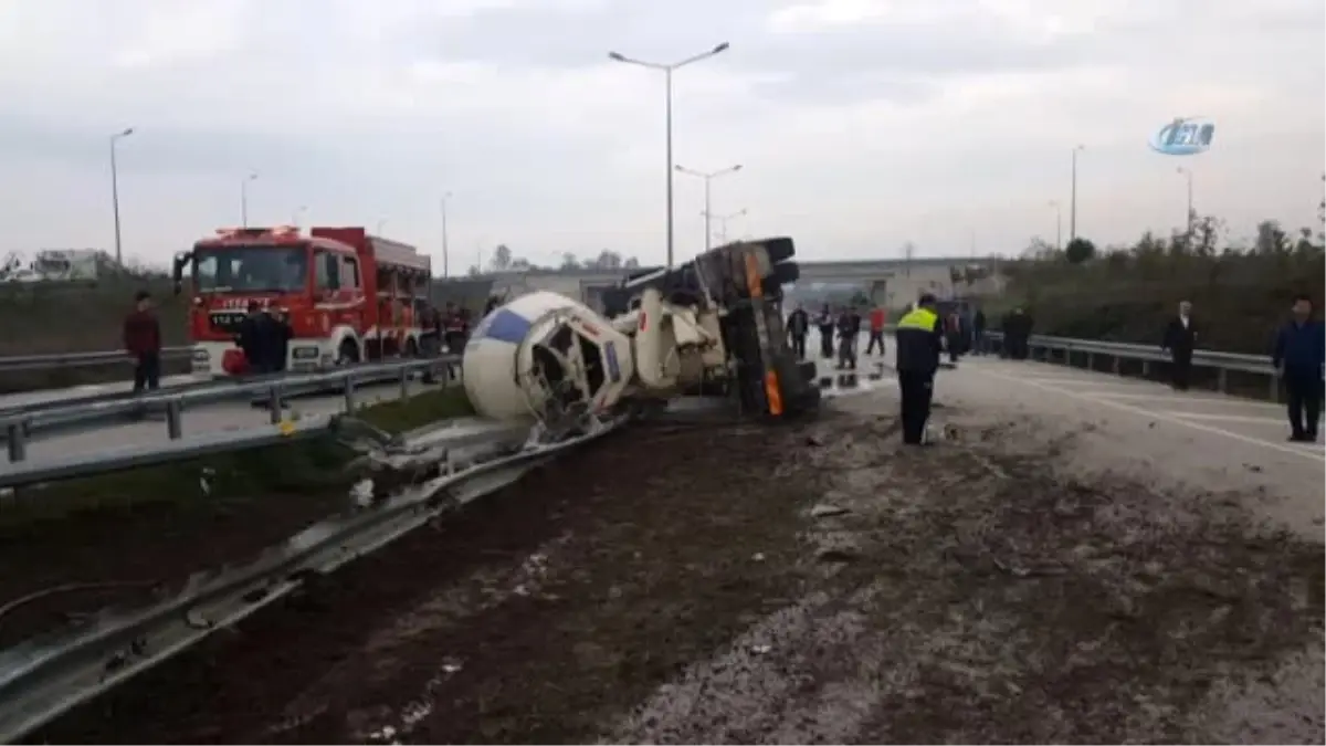 Beton Mikseri Devrildi: 1 Ölü