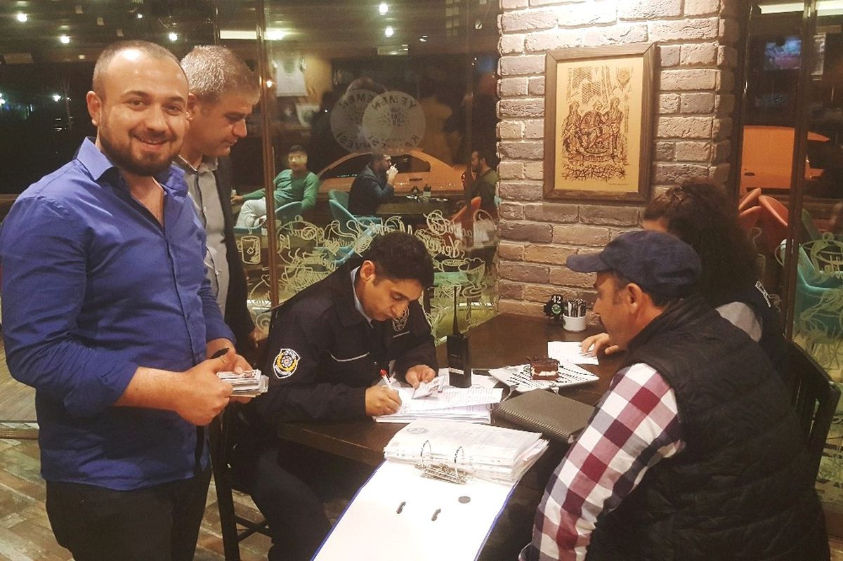 Serik\'te Kafelerde Asayiş Kontrolü