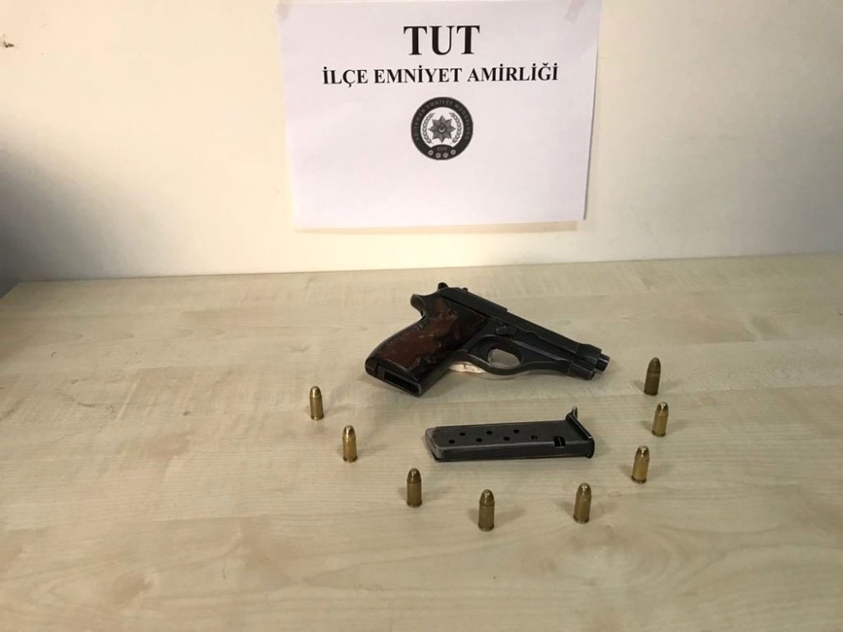 Tut İlçesinde Silah ve Mermi Ele Geçirildi