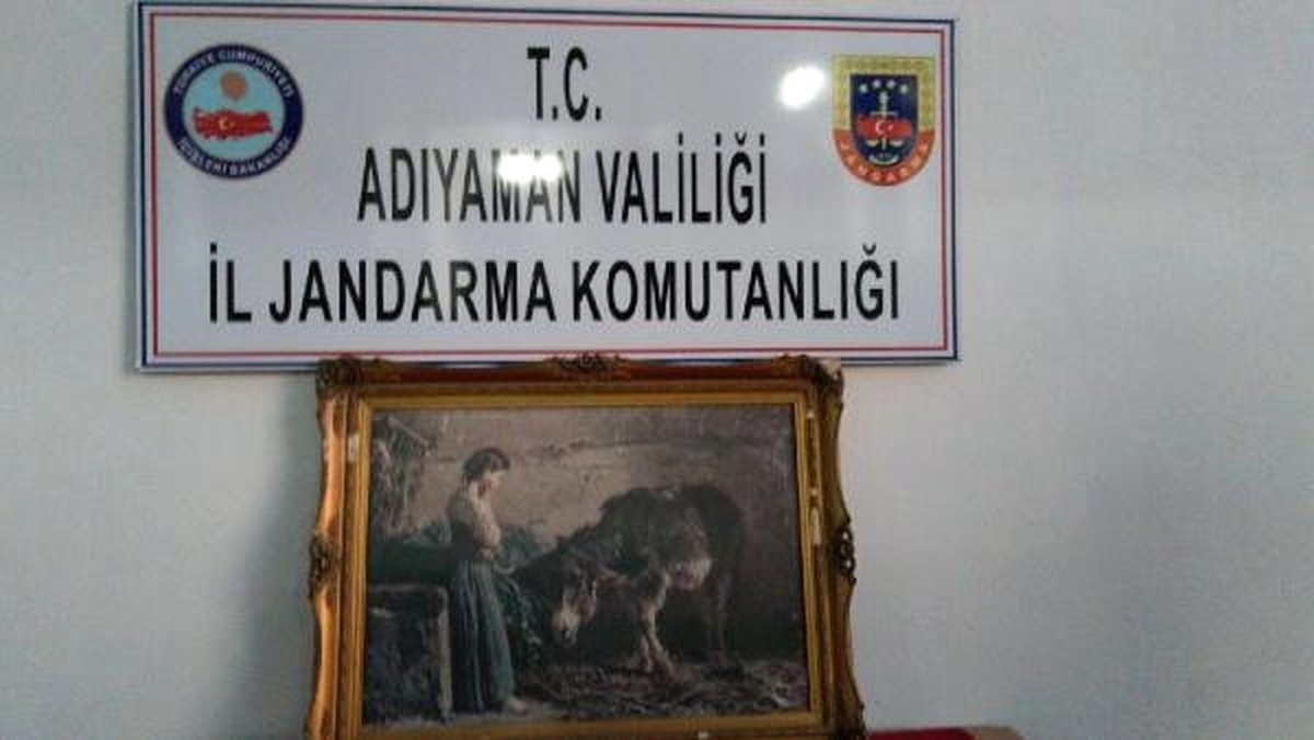 Adıyaman\'da İtalyan Ressam Palizzi\'ye Ait Olduğu İddia Edilen Tablo Ele Geçirildi