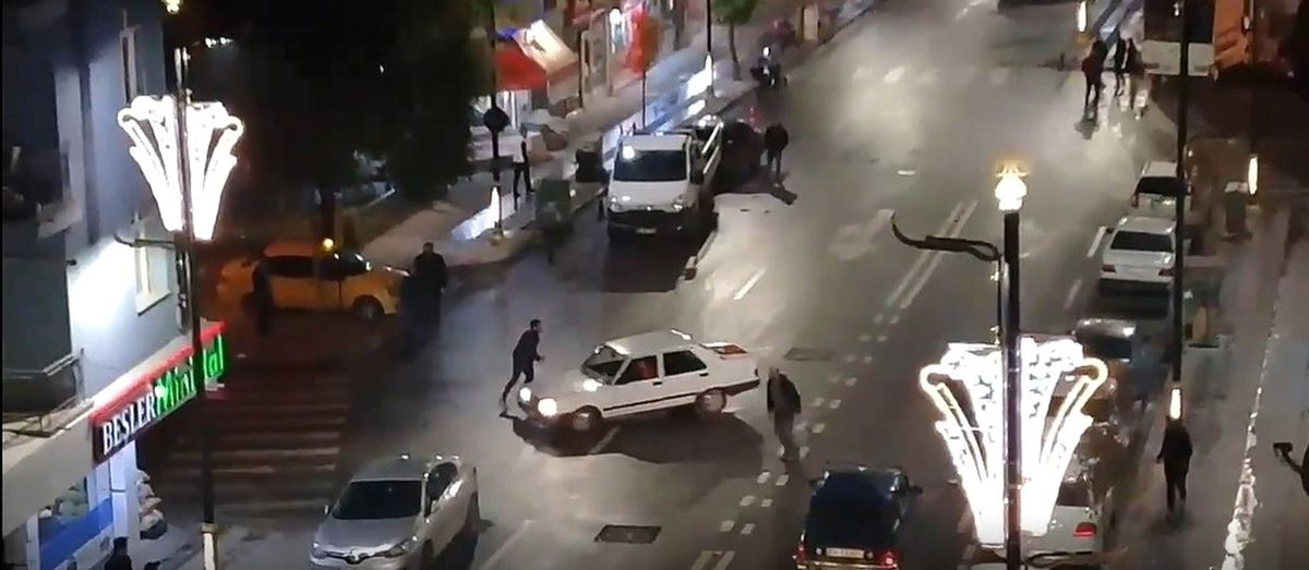Asker Uğurlama Konvoyunda Drift Yaptılar