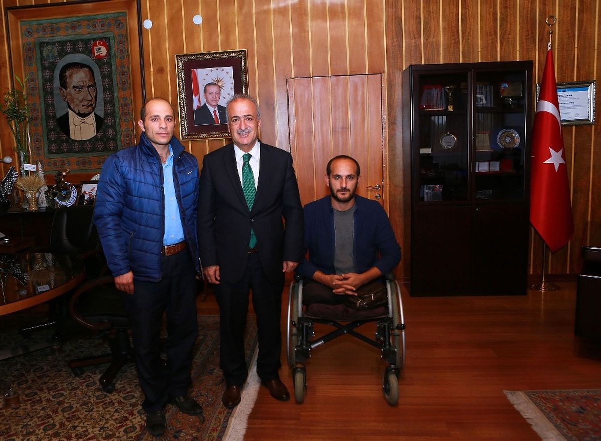Rektör Çomaklı, Gazi Yahya Kemal Çalayır\'ı Ağırladı