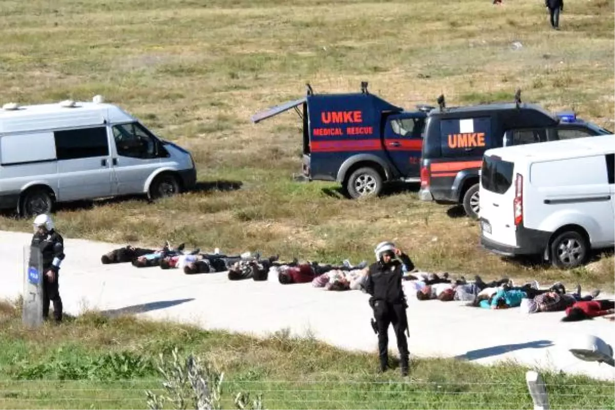 Çanakkale Havalimanı\'nda Tatbikat Yapıldı