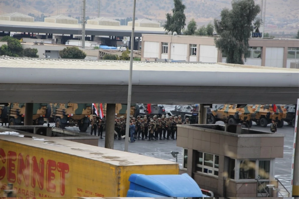 Sınır Kapısı Irak\'a Devredildi, Askerler Tatbikat Alanına Döndü