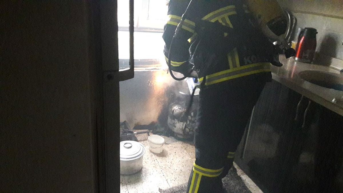 Suriyeli Ailenin İkametinde Yangın