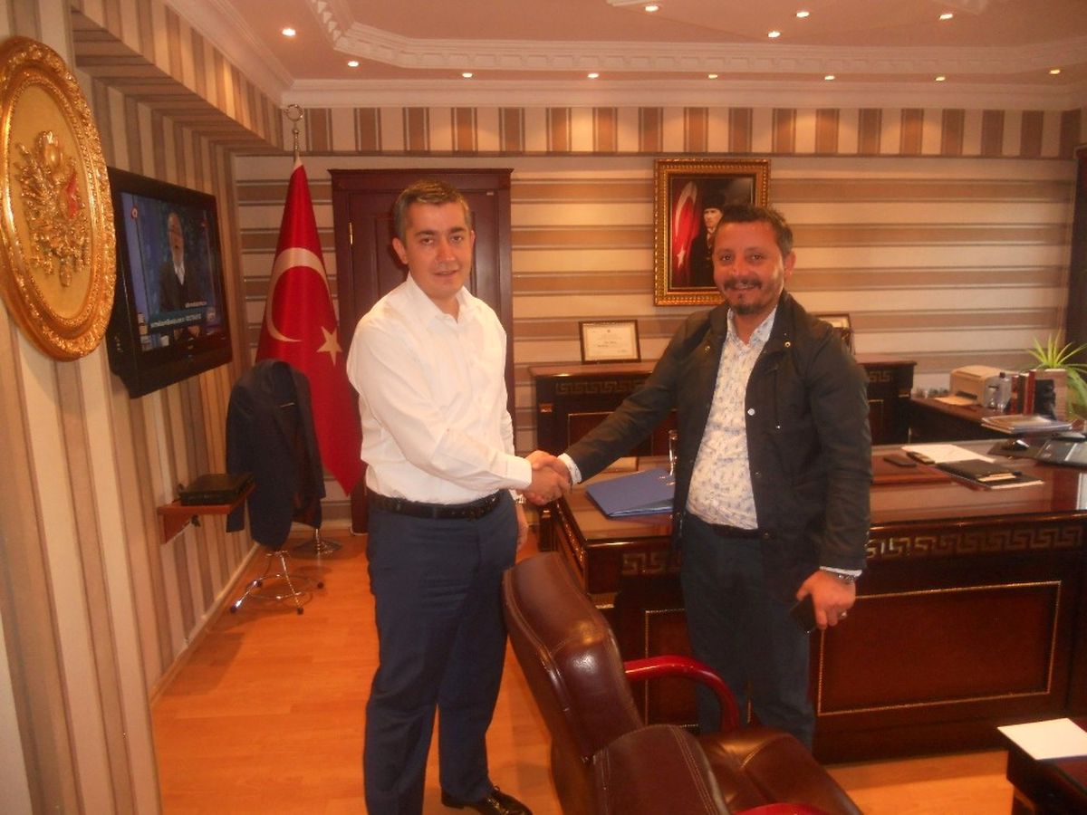 Akcan\'dan Kaymakam Aksoy\'a Hayırlı Olsun Ziyareti