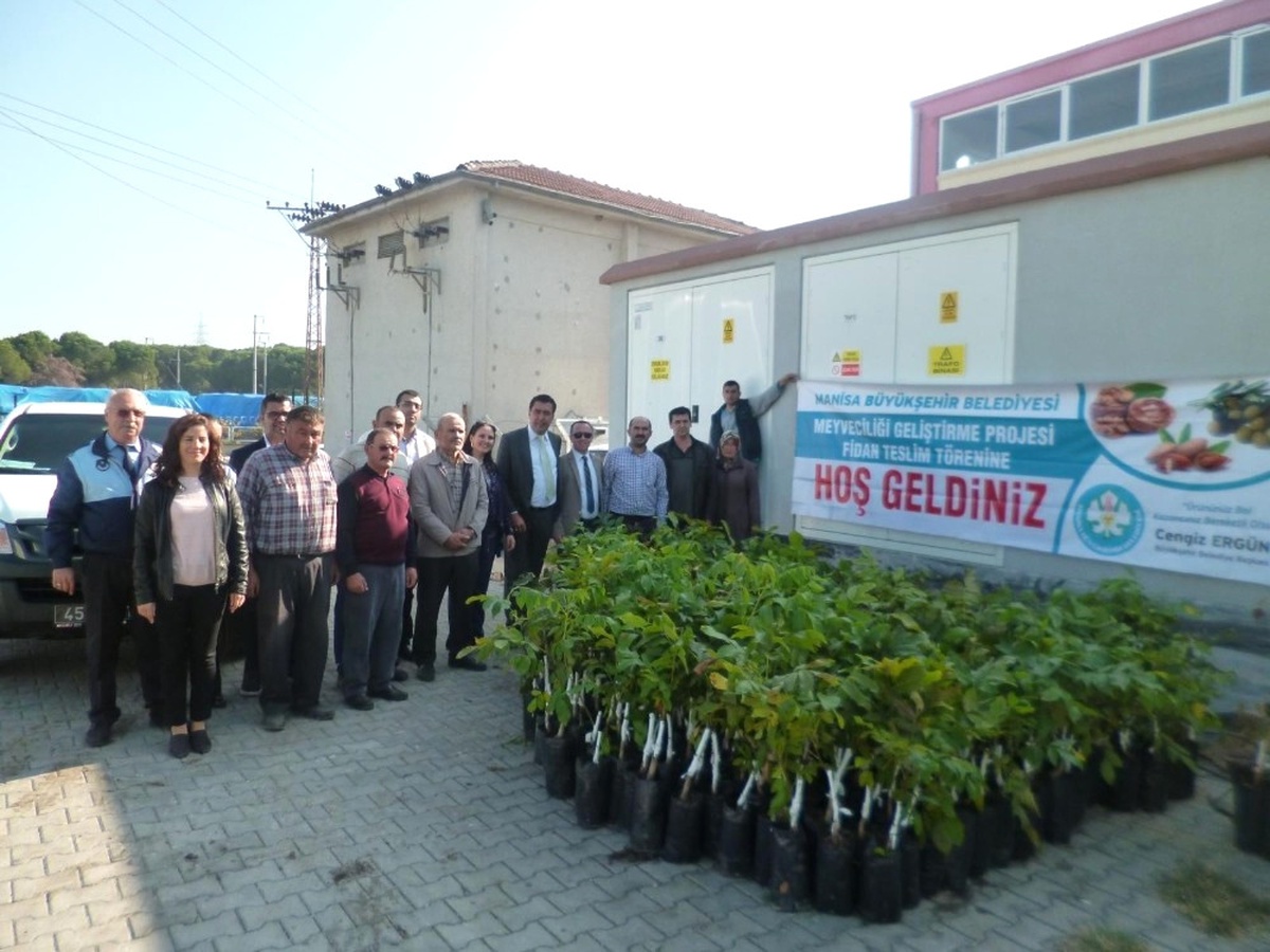 Manisa Büyükşehir\'in Fidan Dağıtımları Sürüyor