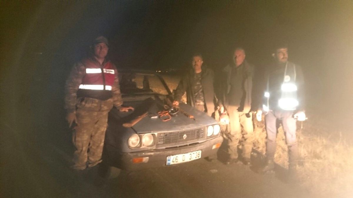 Projektörle Avlanan Kaçak Avcılara Ceza