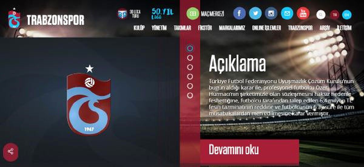Trabzonspor, Özer Hurmacı Davasını Kazandı