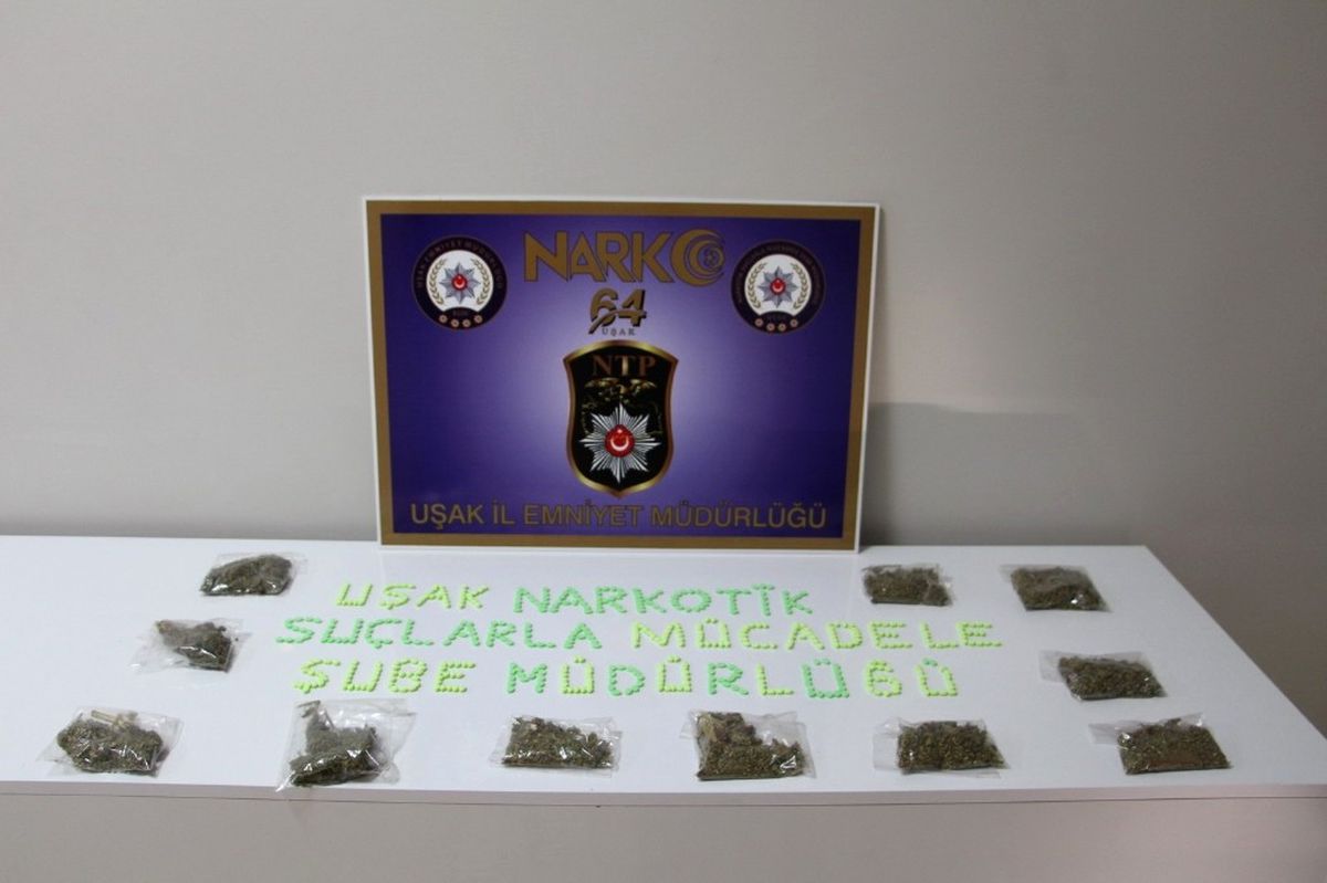 Uşak Polisi Uyuşturucu ile Mücadeleye Hız Kesmeden Devam Ediyor