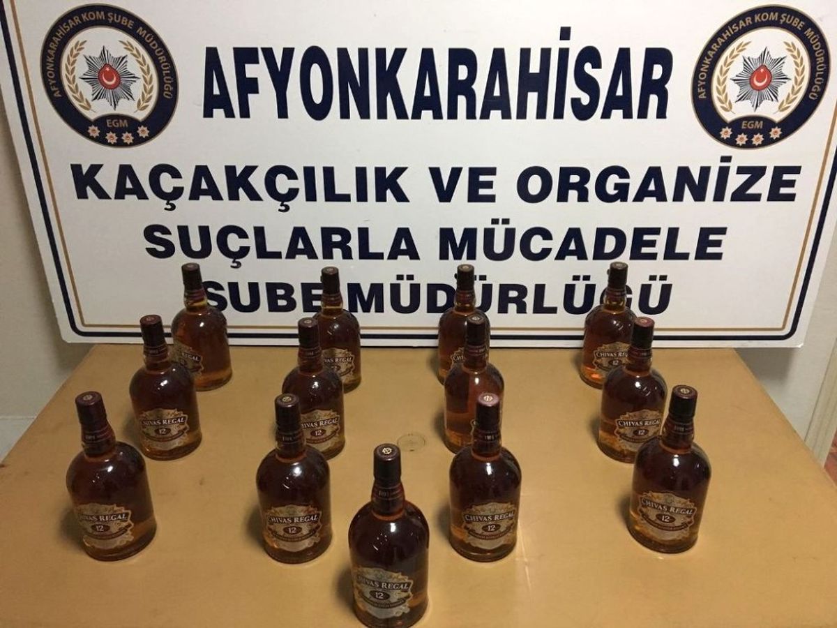 Durdurulan Araçlarda 13 Adet Kaçak İçki Yakalandı