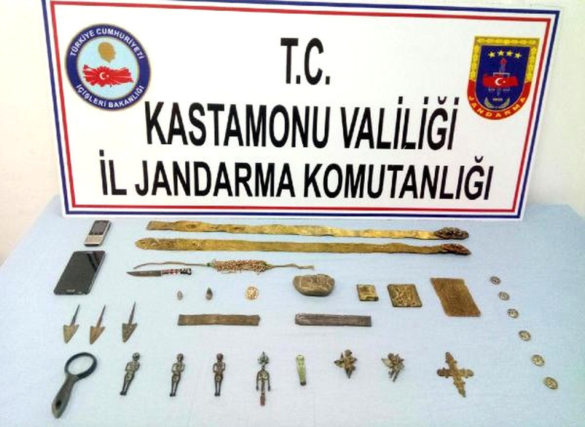 Kastamonu\'da Kaçak Kazı Operasyonu: 7 Gözaltı