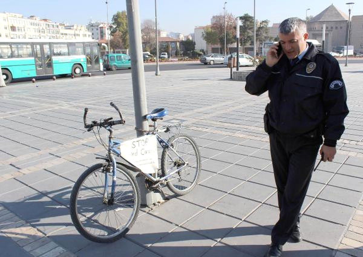 Kayseri\'de Polisi Harekete Geçiren Bisiklet