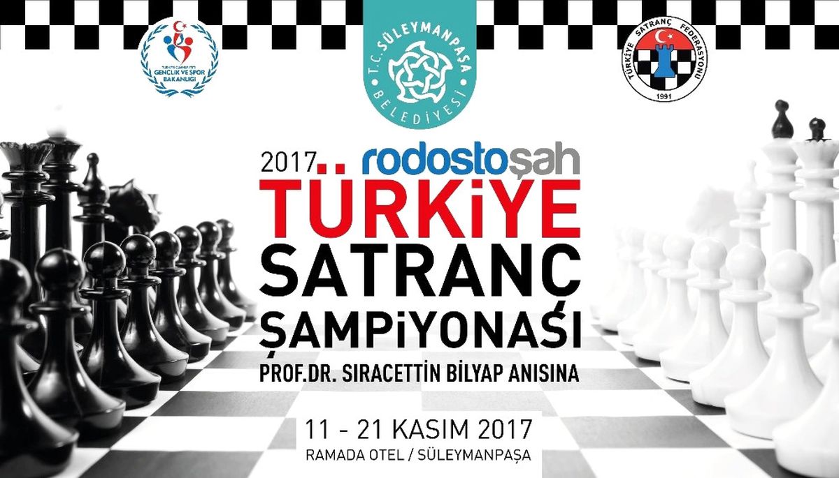 Türkiye Satranç Şampiyonası Süleymanpaşa\'da Yapılacak