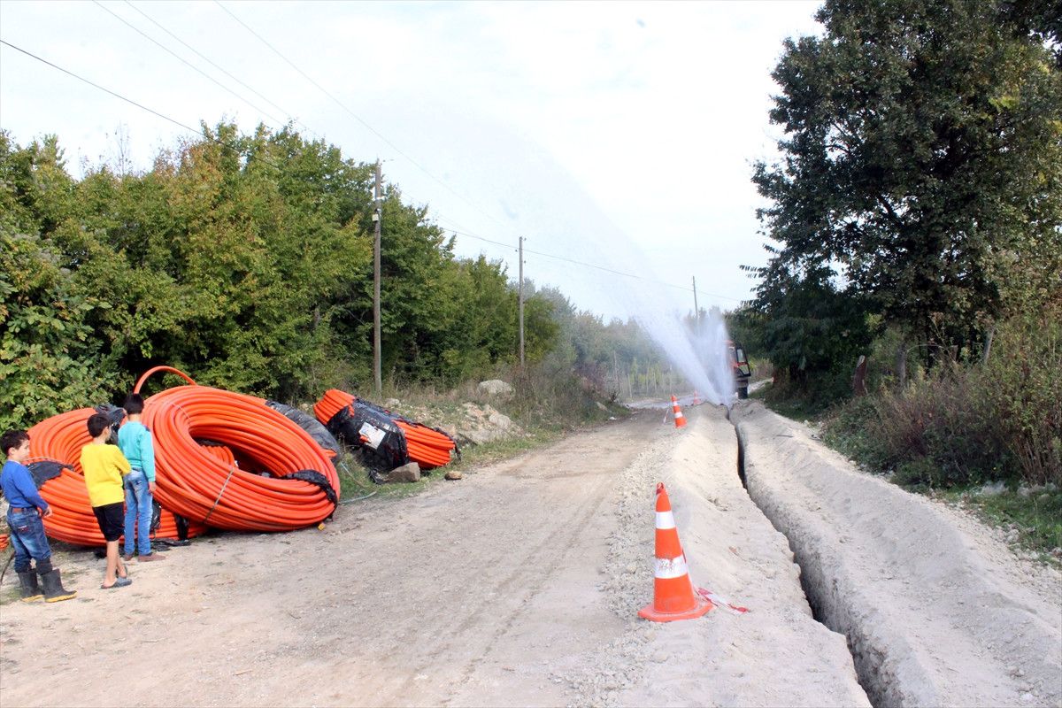 Ünye\'de İçme Suyu İsale Hattı Patladı