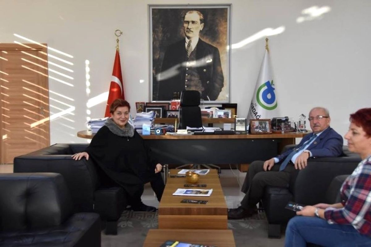 Başkan Albayrak\' Dilek Türker\'i Ağırladı