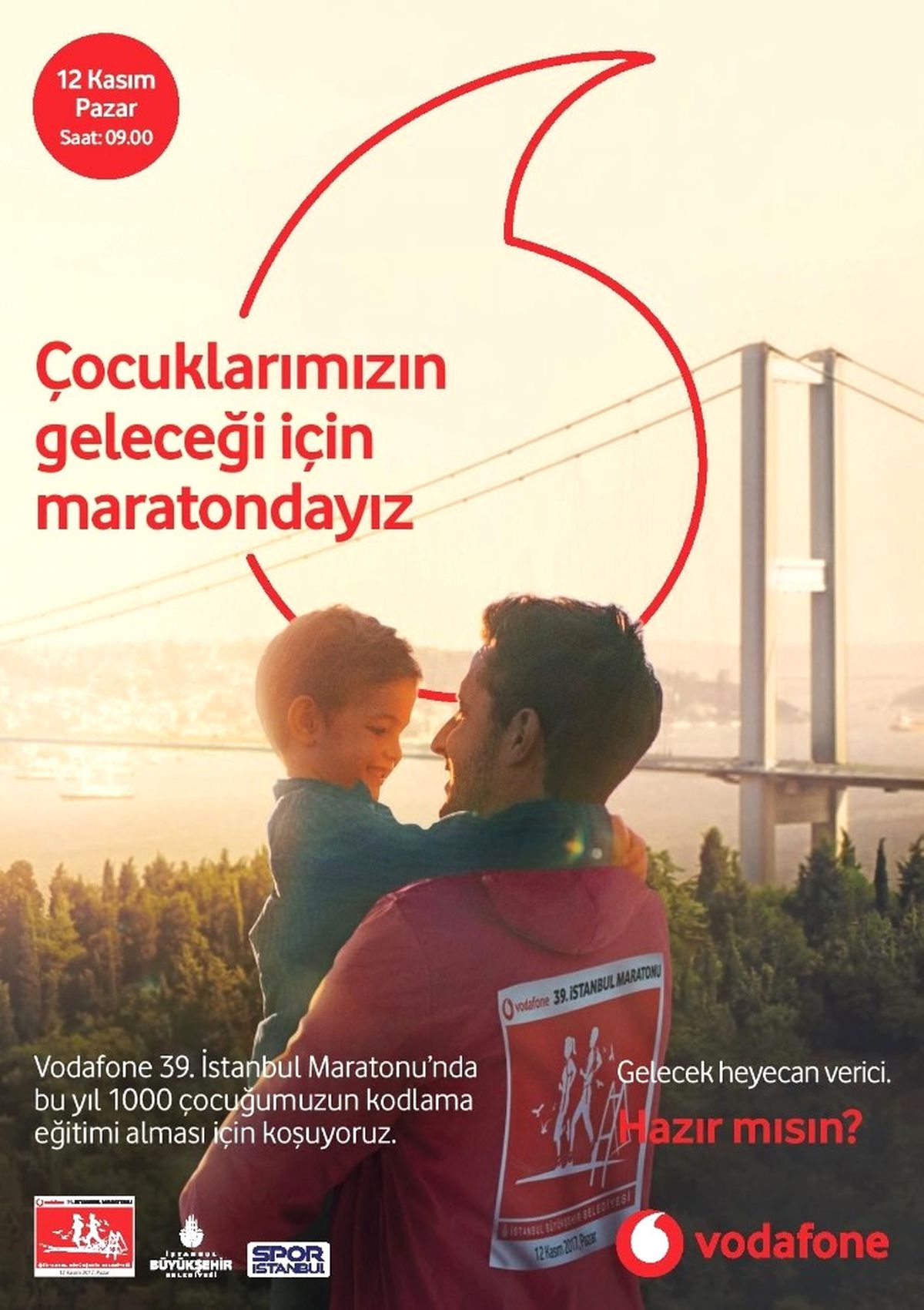 Vodafone\'dan Maraton Günü Kayıt Yaptıran İlk Bin Çocuğa Kodlama Eğitimi
