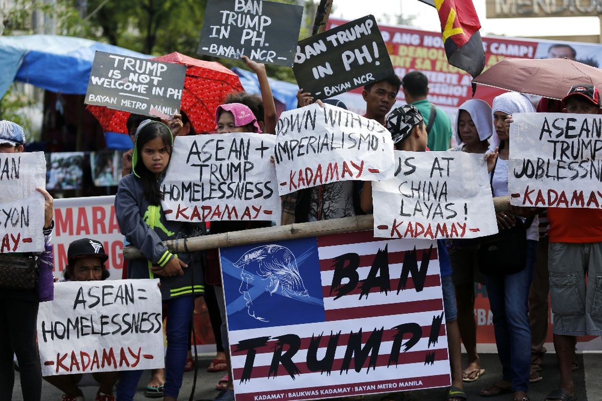 Filipinler\'de \'Trump\' Protestosu