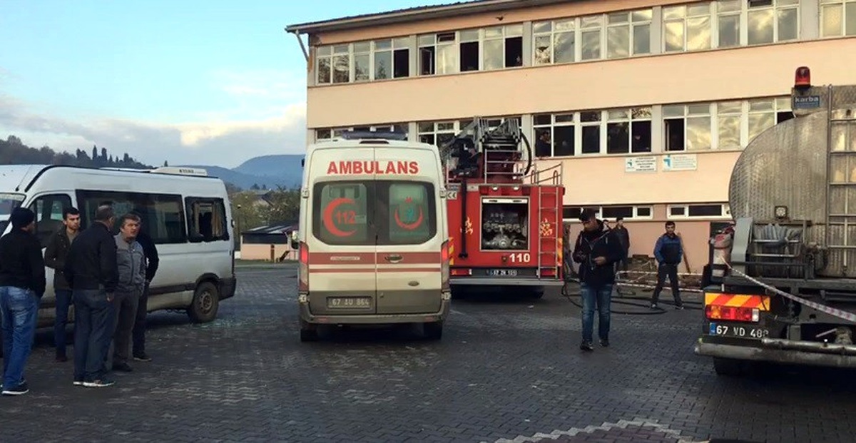 Zonguldak\'ta Okul Kazanı Patladı