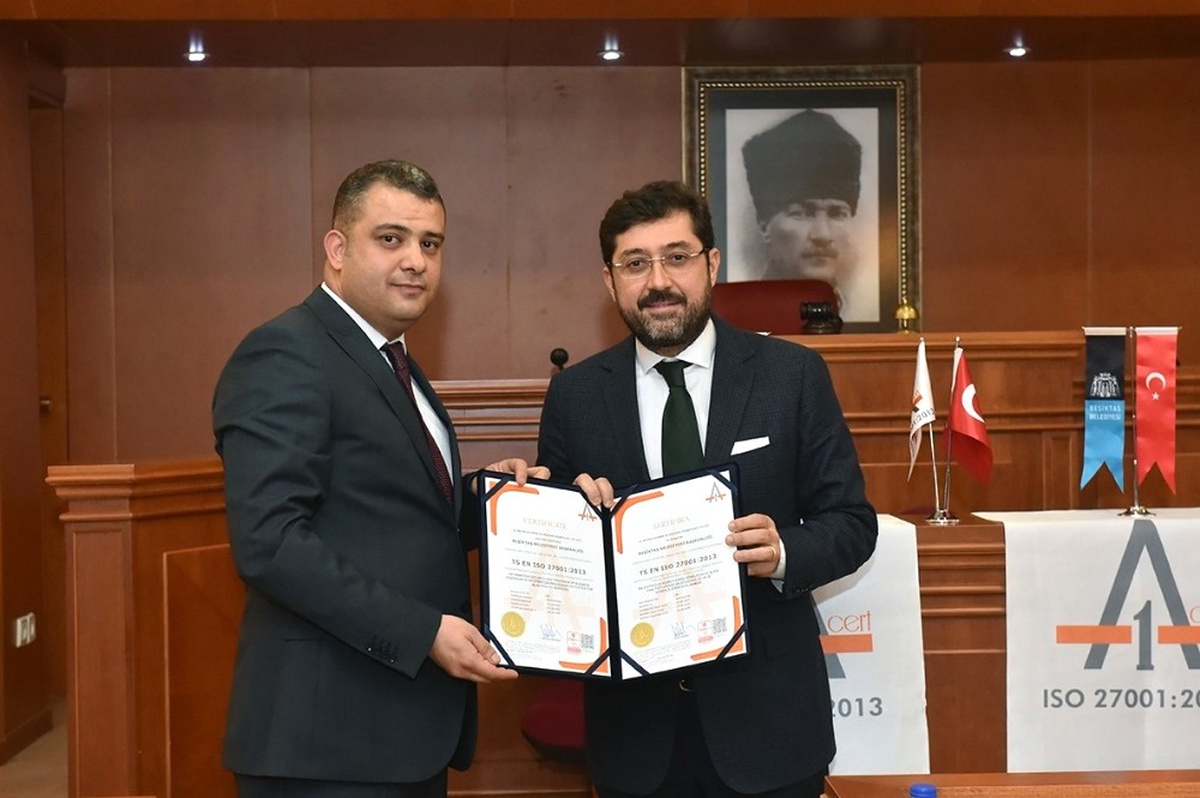 Beşiktaş Belediyesi "Iso 27001 Bilgi Güvenliği Sertifikası" Aldı