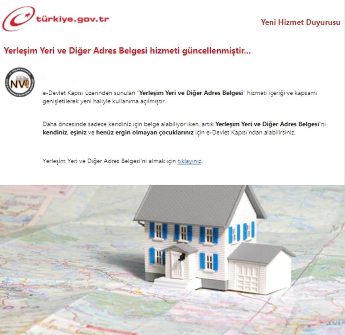 E-Devlet\'ten Adres Belgesi Almak Kolaylaştı