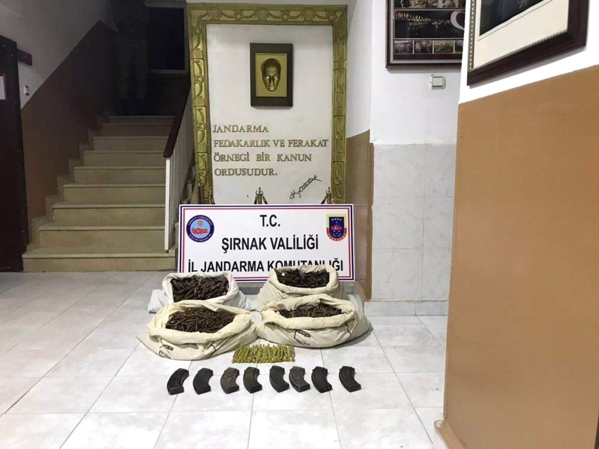 Şırnak\'ta Çok Sayıda Mühimmat Ele Geçirildi
