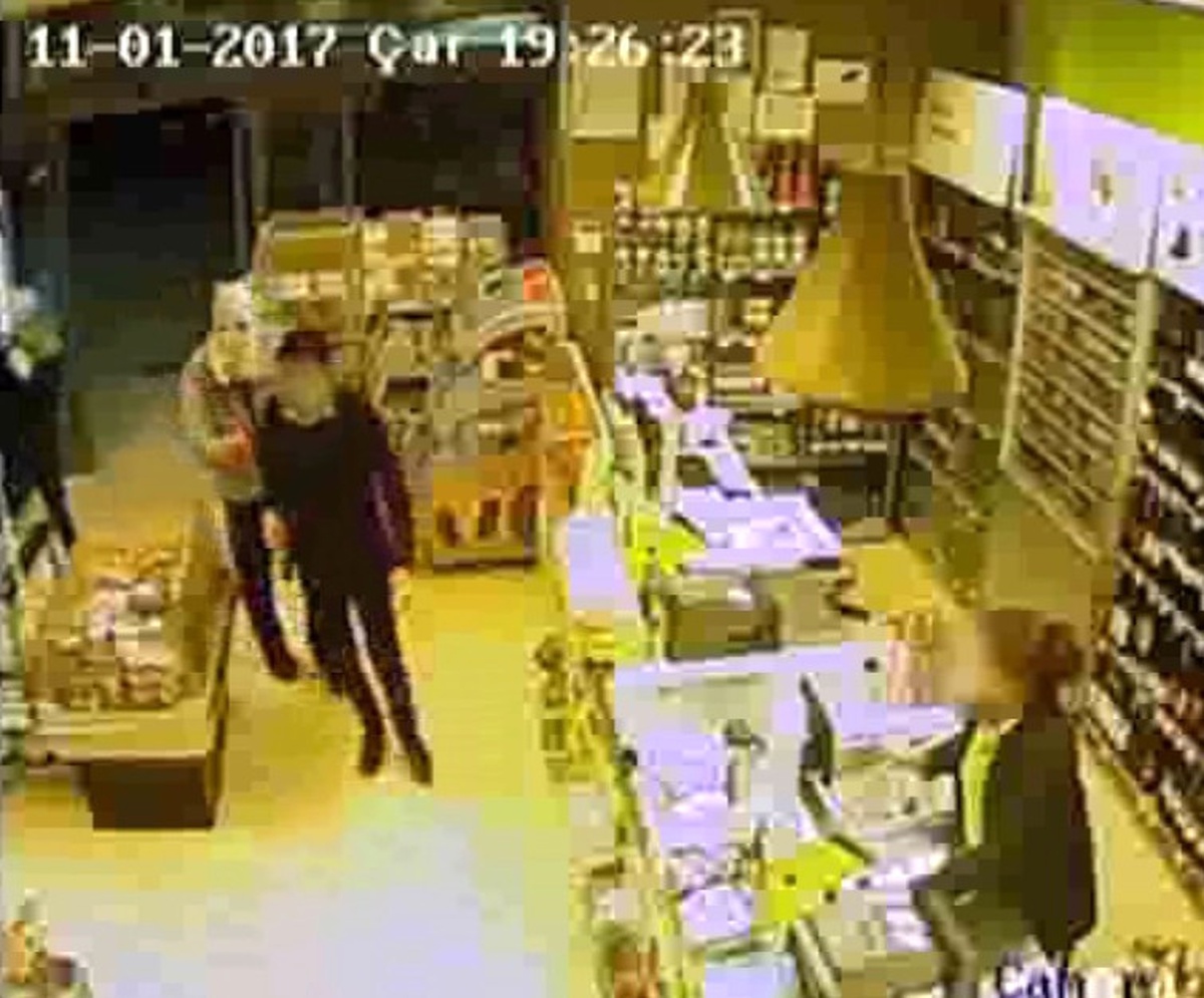 Ümraniye\'de Polisin Yaralandığı Silahlı Soygun Anı Kamerada