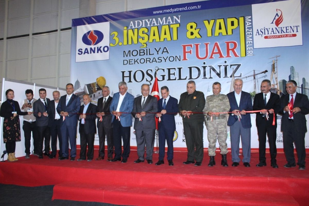 Adıyaman İnşaat Yapı Malzemeleri Mobilya ve Dekorasyon Fuarı Başladı