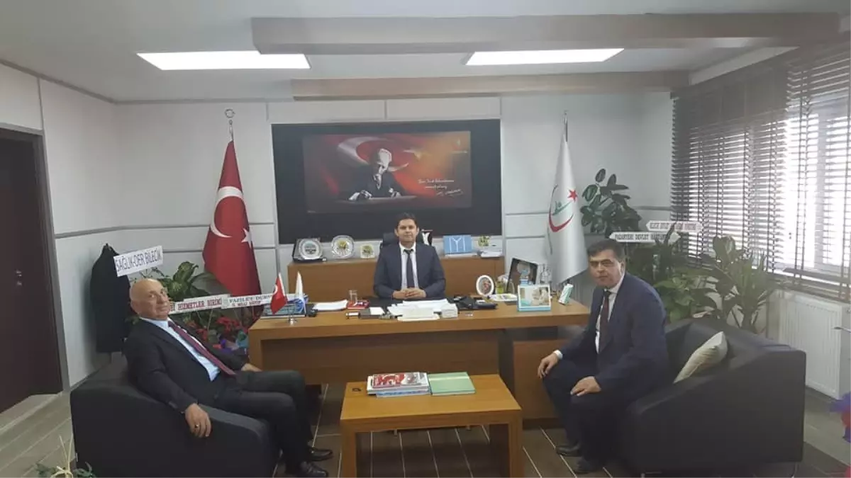 Başkan Yalçın\'dan Bilecik İl Sağlık Müdürlüğü\'ne Yeni Atanan Dr. Burak Öztop\'a Ziyaret
