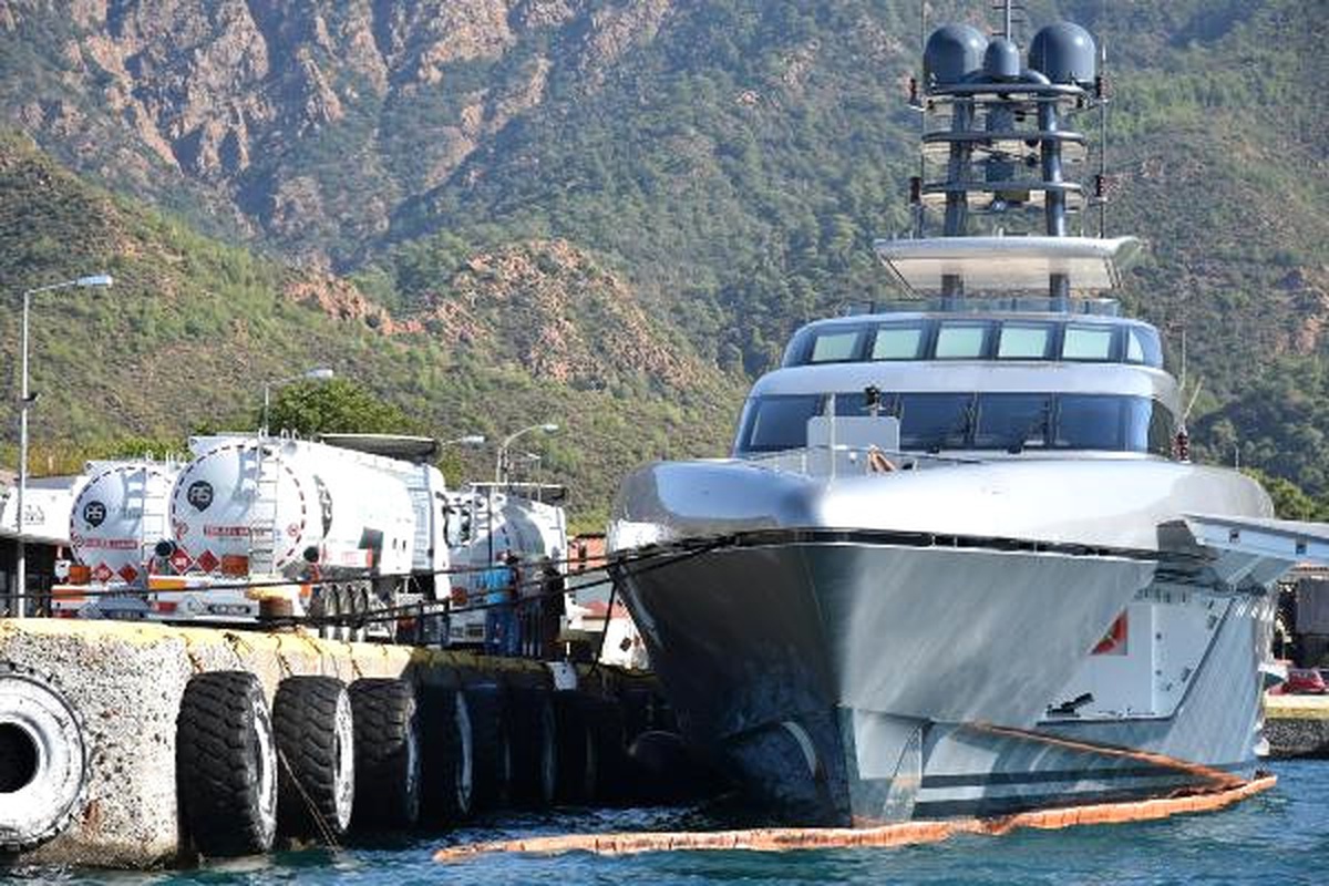 Haftalık Kirası 2.4 Milyon Lira Olan Lüks Yat Marmaris\'te
