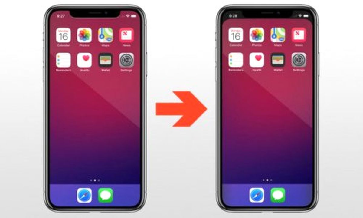 İphone X Çentiğini Kaldıran Duvar Kağıdı